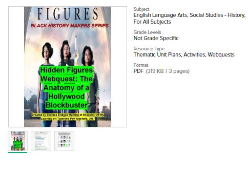 Hidden Figures Webquest