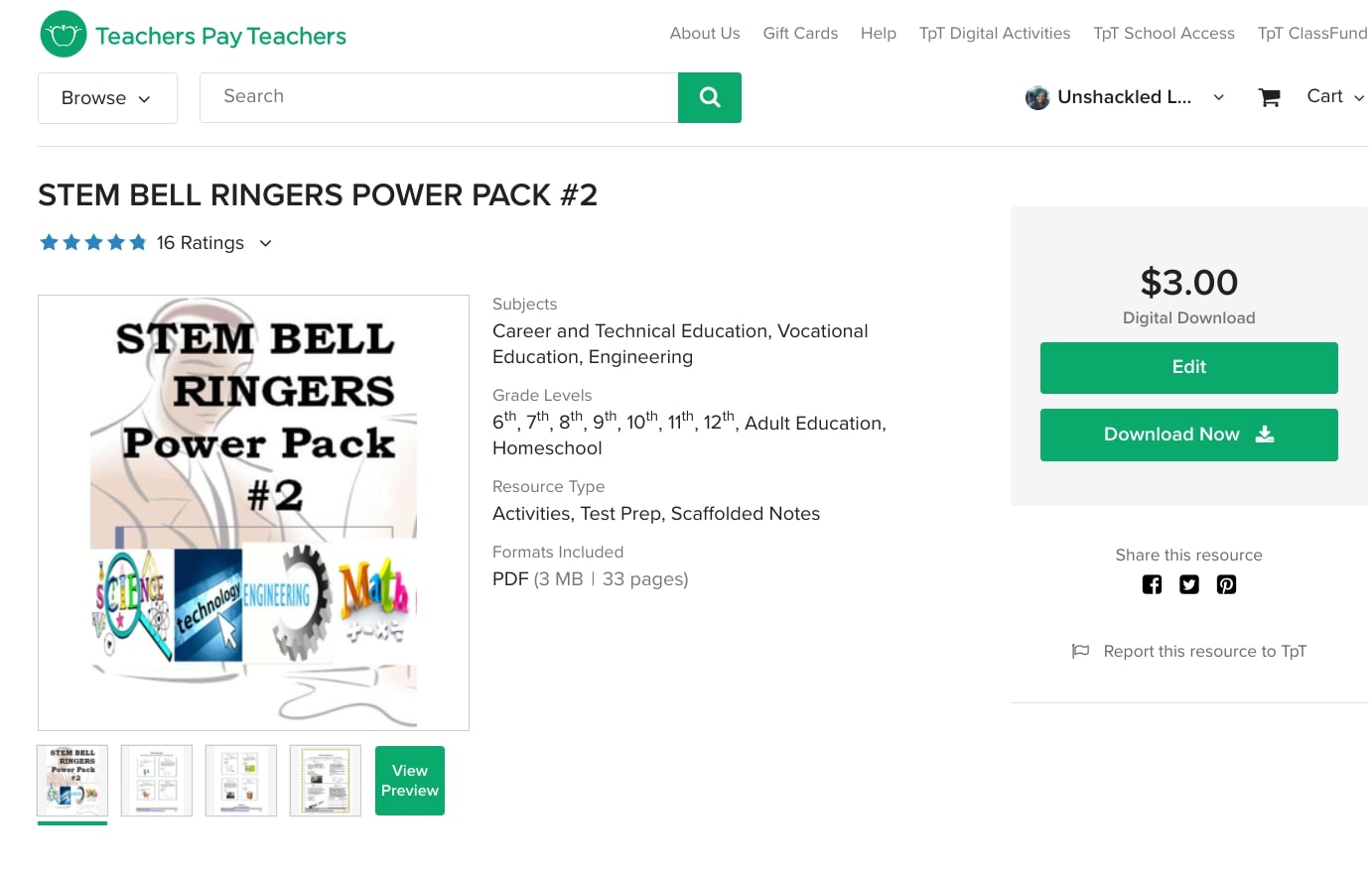 STEM BELL RINGERS POWER PACK 